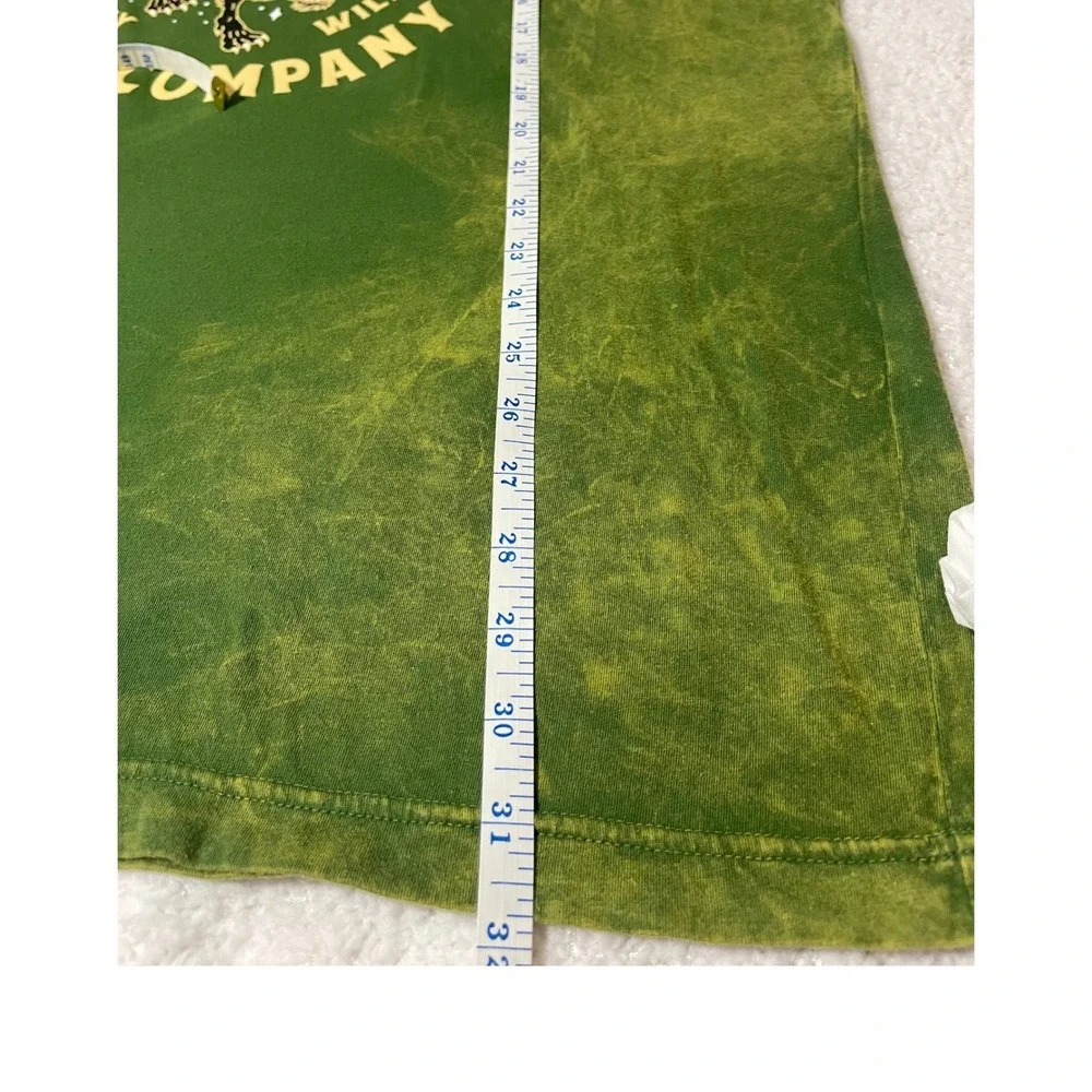 Levi's Green‎ Acid Wash Wolf Graphic Tee Shirt 2XL Oversized Streetwear